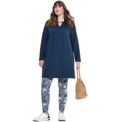 Ulla Popken damer stora storlekar plus storlek lång tröja, A-linje, tunika stil Ulla Popken damer stora storlekar plus storlek lång tröja, A-linje, tunika stil