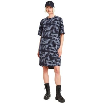 G-STAR RAW Sprayed bokstäver lös r t klänning wmn, Flerfärgad (Osaka Blue Sprayed Letters D26082-d611-h317), M G-STAR RAW Sprayed bokstäver lös r t klänning wmn, Flerfärgad (Osaka Blue Sprayed Letters D26082-d611-h317), M