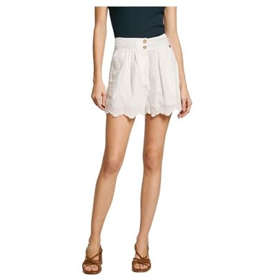 Pepe Jeans dam DOUCE shorts, vit (mossé vit), S, Vit (mousse vit), S Pepe Jeans dam DOUCE shorts, vit (mossé vit), S, Vit (mousse vit), S