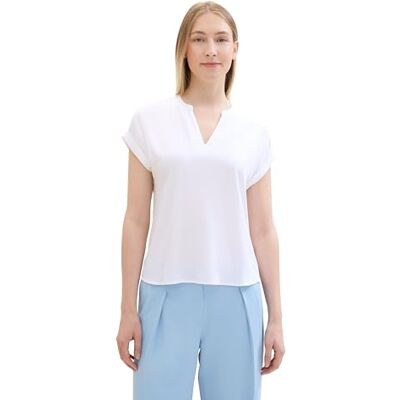 TOM TAILOR damblus, 10315 viskande vit, 36 SE TOM TAILOR damblus, 10315 viskande vit, 36 SE