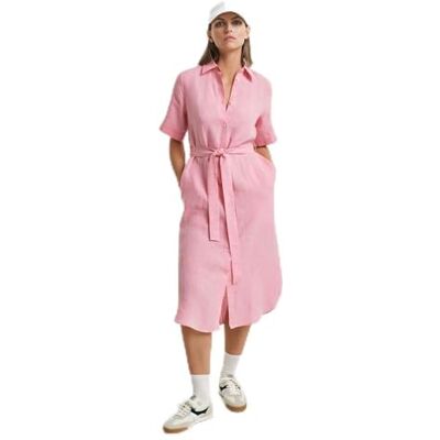 GANT dam Reg Linen Ss Shirt Dress Klänning GANT dam Reg Linen Ss Shirt Dress Klänning
