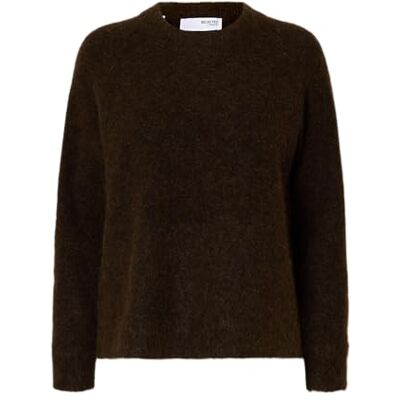 SELECTED FEMME Slflulu Ls Knit O-Neck Noos, delicioso, XXL SELECTED FEMME Slflulu Ls Knit O-Neck Noos, delicioso, XXL