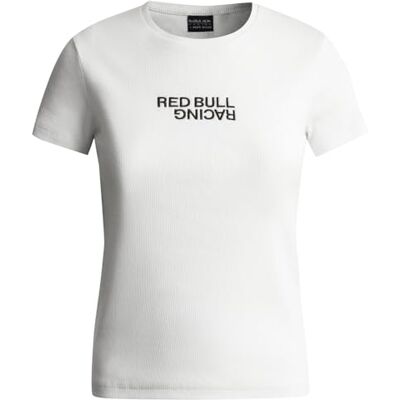 Red Bull Racing X Pepe Jeans dam stretch ribba t-shirt t-shirt vit (vit), XXS, Vit (vit), XXS Red Bull Racing X Pepe Jeans dam stretch ribba t-shirt t-shirt vit (vit), XXS, Vit (vit), XXS