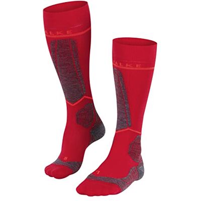 FALKE dam Skidstrumpor SK Energizing Wool W Kh ull funktionsmaterial med kompression 1 par, Röd Rose 8564 Omkrets vader W2, 35-38 W2 FALKE dam Skidstrumpor SK Energizing Wool W Kh ull funktionsmaterial med kompression 1 par, Röd Rose 8564 Omkrets vader W2, 35-38 W2