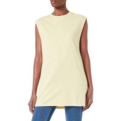 TOM TAILOR Denim Damer Lång basic T-shirt 1031494, 29567 Soft Lime, M TOM TAILOR Denim Damer Lång basic T-shirt 1031494, 29567 Soft Lime, M