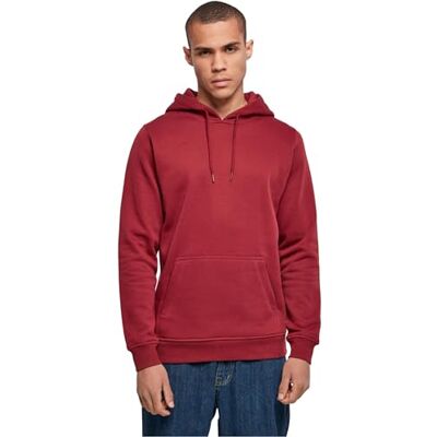 Build Your Brand Heavy Hoody Huvtröja, vinröd, M Build Your Brand Heavy Hoody Huvtröja, vinröd, M