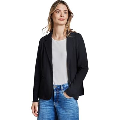 Street One Strukturell blazer, Djup tonblå, 38 Street One Strukturell blazer, Djup tonblå, 38