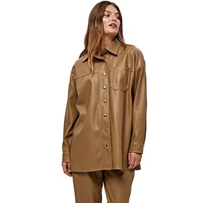 Peppercorn Jamilla Shirt Jacket för kvinnor, Sepia nyans, XL Peppercorn Jamilla Shirt Jacket för kvinnor, Sepia nyans, XL