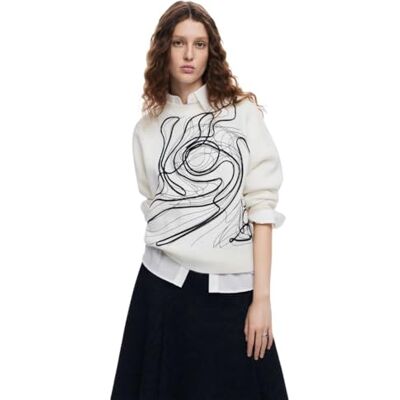 Desigual JERS_Montpellier_LACROI, 1000 Blanco, XL, Vit, XL Desigual JERS_Montpellier_LACROI, 1000 Blanco, XL, Vit, XL