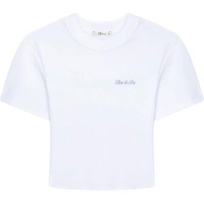 LTB Jeans dam t-shirt tillverkad av bomull i vit skinny – storlek S, Vit, S LTB Jeans dam t-shirt tillverkad av bomull i vit skinny – storlek S, Vit, S