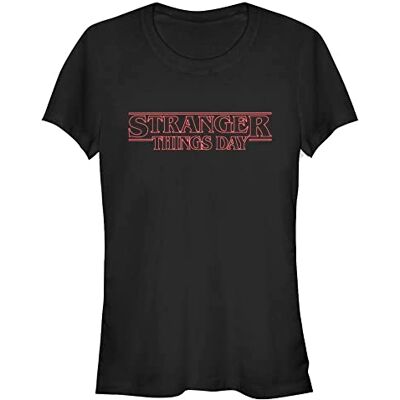 Stranger Things Dam Day kortärmad t-shirt, svart, L, svart, L Stranger Things Dam Day kortärmad t-shirt, svart, L, svart, L
