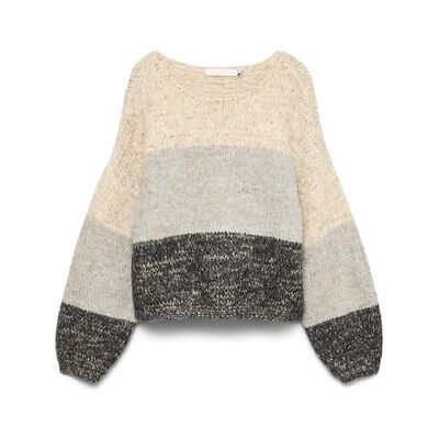 VERO MODA Vmjenna Ls Boatneck tröja PRM, Havregryn, XL VERO MODA Vmjenna Ls Boatneck tröja PRM, Havregryn, XL