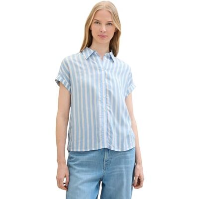 TOM TAILOR damblus, 35221 – Offwhite Blue Vertical Stripe, 40 TOM TAILOR damblus, 35221 – Offwhite Blue Vertical Stripe, 40