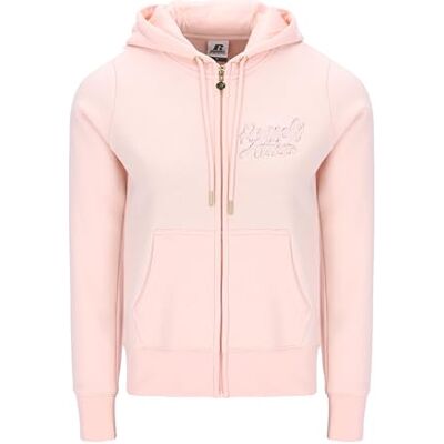 Russell Athletic A31132-3P-626 Rach-Zip Through Hoody Dam Lång Sticka Pärla Storlek L Russell Athletic A31132-3P-626 Rach-Zip Through Hoody Dam Lång Sticka Pärla Storlek L