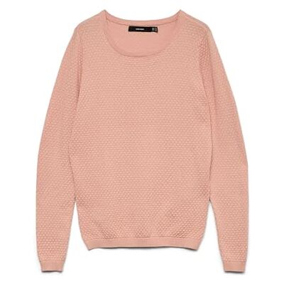 VERO MODA Damer Vmcare Structure Ls O-Neck Blouse Ganoos tröja, Rosa (dimrosa Misty Rose), XXL VERO MODA Damer Vmcare Structure Ls O-Neck Blouse Ganoos tröja, Rosa (dimrosa Misty Rose), XXL
