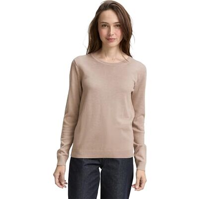 TOM TAILOR damtröja, 38330 – mjuk taupe melerad, XXS TOM TAILOR damtröja, 38330 – mjuk taupe melerad, XXS