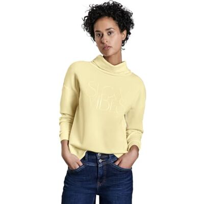 Street One dam sidenlook skjorta med Wording, Breezy Beige, 46 Street One dam sidenlook skjorta med Wording, Breezy Beige, 46