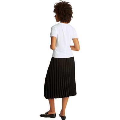 Tommy Hilfiger Dam SLUB REG C-NK SS WW0WW44433, vit, XXS, Vit (Th Optic White), XXS Tommy Hilfiger Dam SLUB REG C-NK SS WW0WW44433, vit, XXS, Vit (Th Optic White), XXS