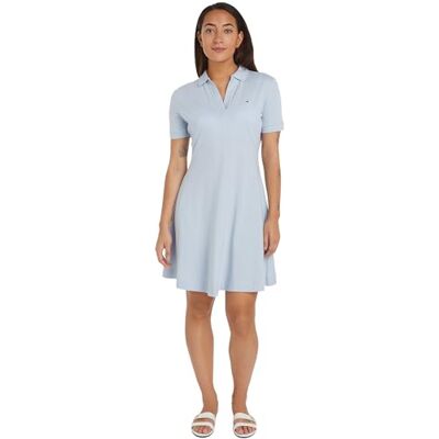 Tommy Hilfiger kvinnors F&F Open PLCKT LYCLL Polo DRS SS Breezy Blue XL, Breezy Blue, XL Tommy Hilfiger kvinnors F&F Open PLCKT LYCLL Polo DRS SS Breezy Blue XL, Breezy Blue, XL