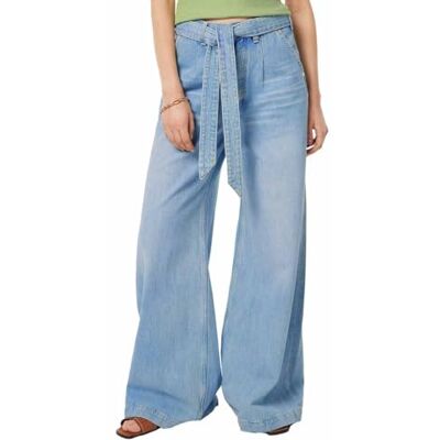 Scotch & Soda dam Jeans The Wave Wide Leg Jeans Luna Blue Light Scotch & Soda dam Jeans The Wave Wide Leg Jeans Luna Blue Light