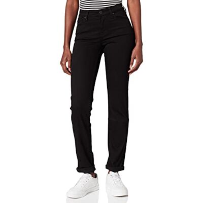 Lee dam Jeans Marion rak, Svart sköljning, 26W / 31L Lee dam Jeans Marion rak, Svart sköljning, 26W / 31L