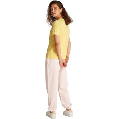 Tommy Hilfiger REG CONTRAST FLAGGA SS TEE WW0WW45522, gul, S, Gul (Citronella), S Tommy Hilfiger REG CONTRAST FLAGGA SS TEE WW0WW45522, gul, S, Gul (Citronella), S