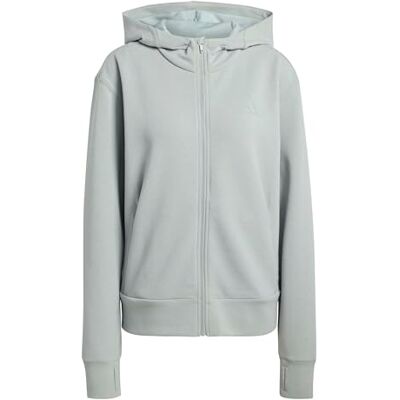 adidas Kobiety D4T Workout Full Zip Hooded Sweatshirt, Wonder Sage, XS adidas Kobiety D4T Workout Full Zip Hooded Sweatshirt, Wonder Sage, XS