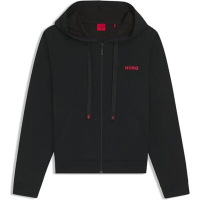 HUGO Dam loungewear_jacka, Svart 001, L HUGO Dam loungewear_jacka, Svart 001, L