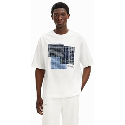 Desigual TS_Arnoldo, 1000 Blanco, L, Vit, L Desigual TS_Arnoldo, 1000 Blanco, L, Vit, L