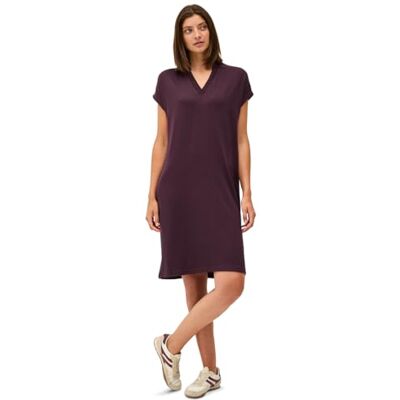 Cecil Sommarstickad klänning, Mulberry Red, S Cecil Sommarstickad klänning, Mulberry Red, S