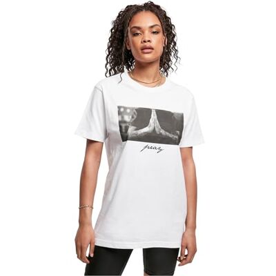 dam Le Papillon oversize Tee, Vit, XL dam Le Papillon oversize Tee, Vit, XL