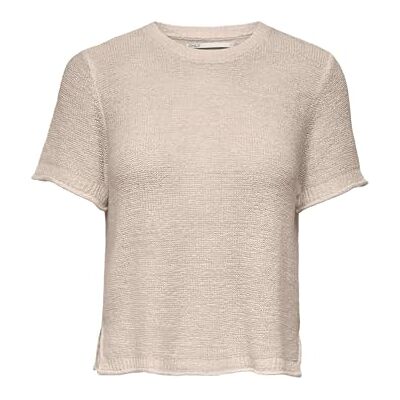 ONLY ONLSUNNY S/S-tröja NCA KNT, Pimpsten, M ONLY ONLSUNNY S/S-tröja NCA KNT, Pimpsten, M