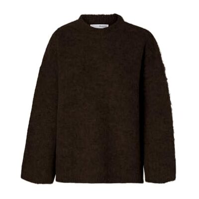 SELECTED FEMME Damer Slfgabriella Ls Knit New O-Neck Noos, delicioso, XXL SELECTED FEMME Damer Slfgabriella Ls Knit New O-Neck Noos, delicioso, XXL