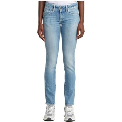 G-STAR dam Midge Slim Straight Wmn jeans, Blå (Sun Faded Summer Sky D26424-d441-h099), 26W / 32L G-STAR dam Midge Slim Straight Wmn jeans, Blå (Sun Faded Summer Sky D26424-d441-h099), 26W / 32L