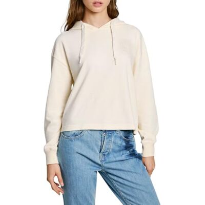 Pepe Jeans dam Estrid, sweatshirt, vit, L, Vit (Mousse vit), L Pepe Jeans dam Estrid, sweatshirt, vit, L, Vit (Mousse vit), L