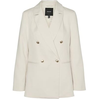 VERO MODA VMELMA LS Loose Gold Button blazer, Björk, 38 VERO MODA VMELMA LS Loose Gold Button blazer, Björk, 38