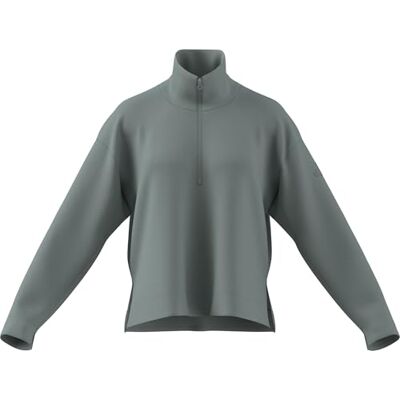 adidas Kobiety SOFT LUX QUARTER-ZIP, Wonder Sage, M adidas Kobiety SOFT LUX QUARTER-ZIP, Wonder Sage, M