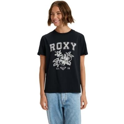 Roxy OCEANREGULAR kortärmad T-shirt poster svart XXS Roxy OCEANREGULAR kortärmad T-shirt poster svart XXS
