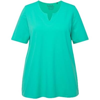 Ulla Popken Ulla popkar, kvinnor, stora storlekar, t-shirt, A-linje, tunika, halvärm, Turkosgrön, 42-44 Ulla Popken Ulla popkar, kvinnor, stora storlekar, t-shirt, A-linje, tunika, halvärm, Turkosgrön, 42-44