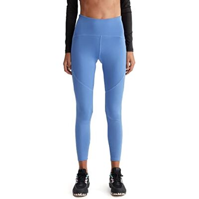 DeFacto Leggings med hög midja för kvinnor – sporttights för kvinnor, sportbyxor (blå, XXL), blå, XXL DeFacto Leggings med hög midja för kvinnor – sporttights för kvinnor, sportbyxor (blå, XXL), blå, XXL