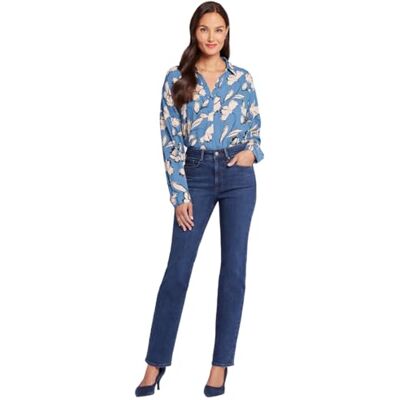 NYDJ kvinnors Hr Marilyn Straight Jeans, Gold Coast, 14, Guldkusten, 40 SE NYDJ kvinnors Hr Marilyn Straight Jeans, Gold Coast, 14, Guldkusten, 40 SE