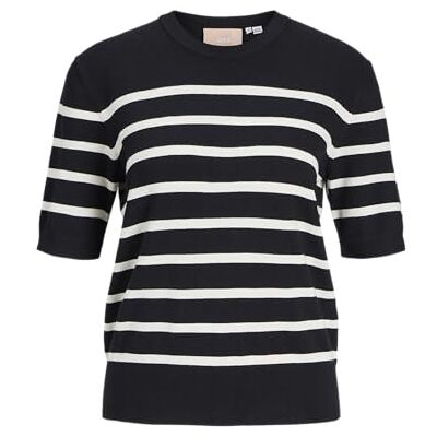 JJXX JACK&JONES Jxlayla Ss Knit, svart, L JJXX JACK&JONES Jxlayla Ss Knit, svart, L