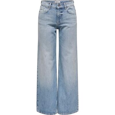 ONLY Onlhope Low Waist Wide DNM Tai, Mellanblå denim, 26W / 32L ONLY Onlhope Low Waist Wide DNM Tai, Mellanblå denim, 26W / 32L
