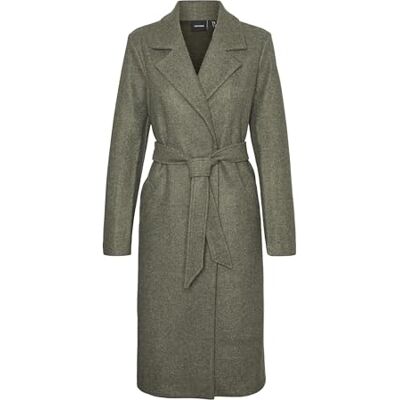 VERO MODA VMFORTUNEAYA LONG COAT GA NOOS, Kalamata/detalj: melange, L VERO MODA VMFORTUNEAYA LONG COAT GA NOOS, Kalamata/detalj: melange, L