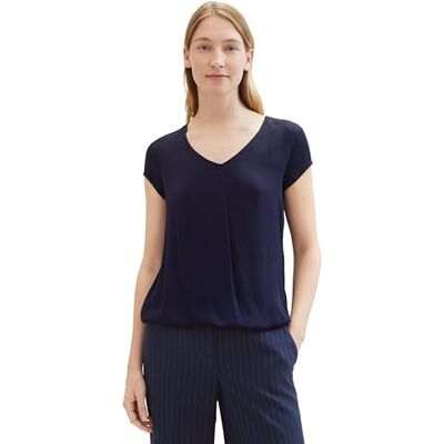 TOM TAILOR damblus, 30025 – marinblå midnattsblå, 34 TOM TAILOR damblus, 30025 – marinblå midnattsblå, 34