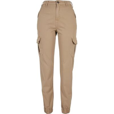 Urban Classics Cargo byxor hög midja för dam, Union beige, 30 Urban Classics Cargo byxor hög midja för dam, Union beige, 30