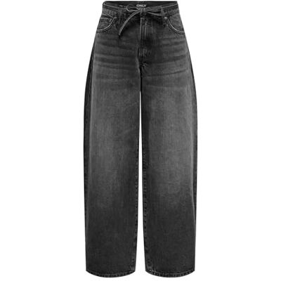 ONLY Onlgianna Mw rak DNM Dot980 Noos, Tvättad svart, 29W / 30L ONLY Onlgianna Mw rak DNM Dot980 Noos, Tvättad svart, 29W / 30L