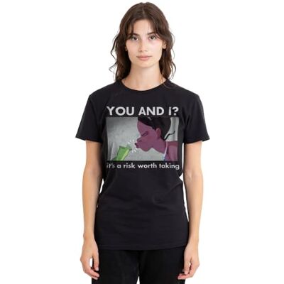 Princess Prinsessan och grodan tiana en risk värd att ta damer t-shirt, svart, stor, Svart, L Princess Prinsessan och grodan tiana en risk värd att ta damer t-shirt, svart, stor, Svart, L