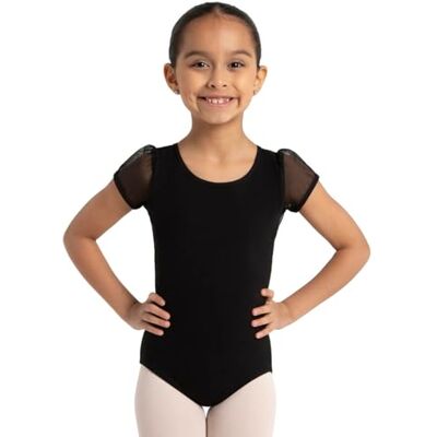 Capezio Dam 11311C puffärm trikåer svart, Medium Capezio Dam 11311C puffärm trikåer svart, Medium