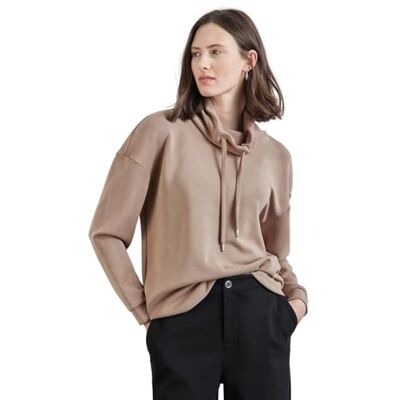 Street One Skjorta i silklook, richch mocha, 34 Street One Skjorta i silklook, richch mocha, 34